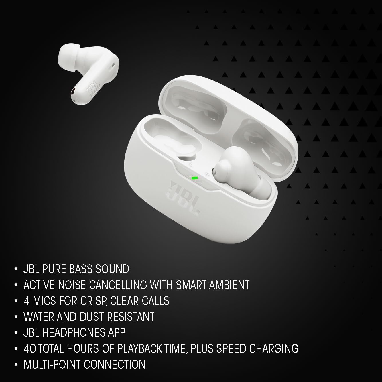 JBL Wave Beam 2 Adaptive Noise Cancelling with Smart Ambient True Wireless Earbuds - Image 4