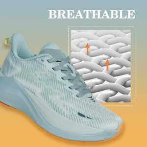 Hawkwell Women's Cloud Zero Active Cushion Breathable Tennis Walking Fashion Sneakers Gym- GREEN