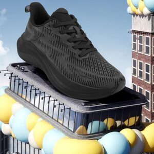 Hawkwell Women's Cloud Zero Active Cushion Breathable Tennis- BLACK