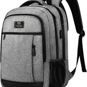 GR1 QINOL Travel Laptop Backpack- GREY
