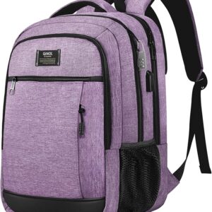 LP1 QINOL Travel Laptop Backpack- LIGHT PURPLE