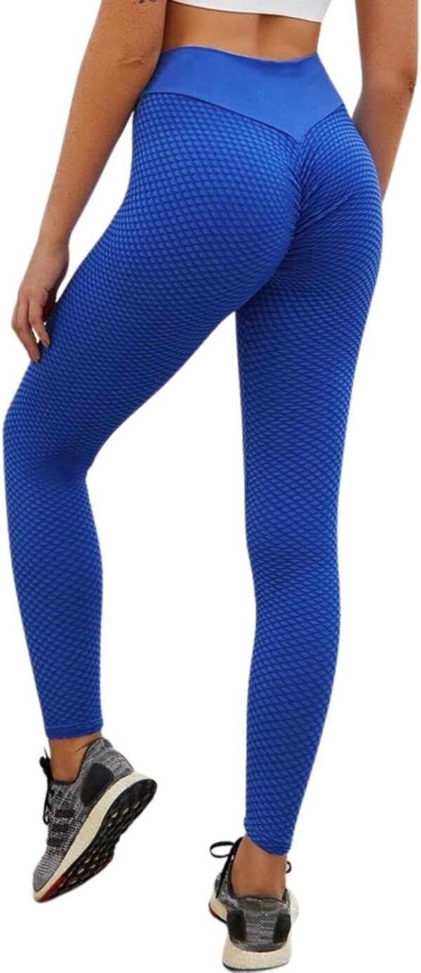 LESS DRAMA High-Waisted Women's Leggings - BLUE