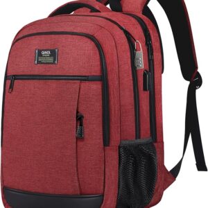 RD1 QINOL Travel Laptop Backpack- RED