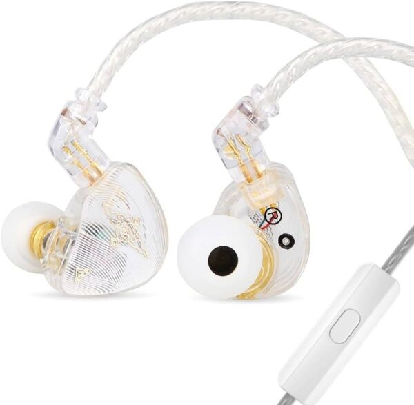 RR1 Linsoul TANGZU Wan’er S.G HiFi 10mm Dynamic Driver PET Diaphragm in-Ear Earphone with Ergonomic Shape- WHITE