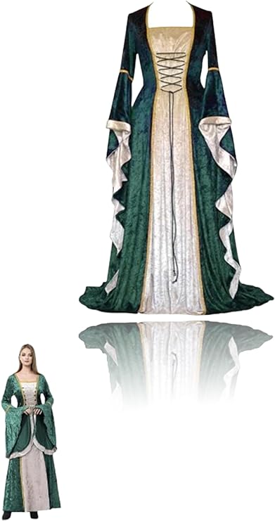 WOMAN FFASHION 1 Sweet seven Medieval Renaissance Gown Dress