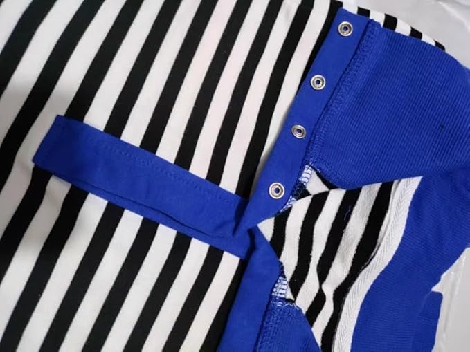 Womens Oversized Striped Color Block - Image 4